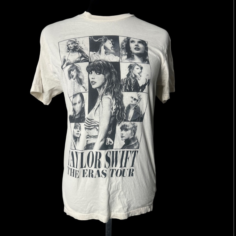 Taylor Swift The Eras‎ Tour 2023 2024 T Shirt Cream Size Small S